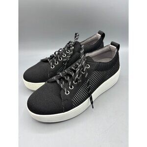 Traq By Alegria Womens Sneakers 37 Black Lace Up Sneakers Qruise Walking Shoes